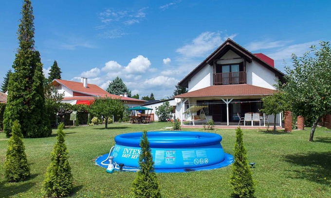 Balatonkeresztur House | Holiday home with outdoor pool and large garden