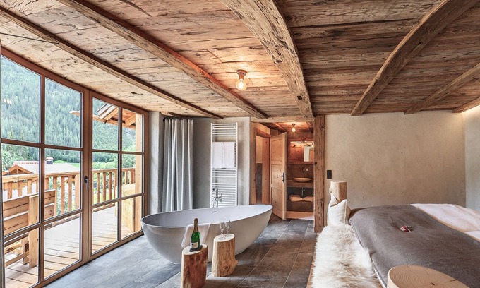 Bach Apartment | Holzarhitta-lass Zeit am Lech-ferienwohnungen im Chalet-stil