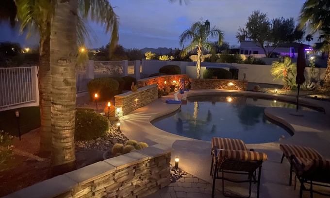 Fountain Hills House | Home near Scottsdale w/Views /Pool /Spa /Putting Green /Pool Table & Grill
