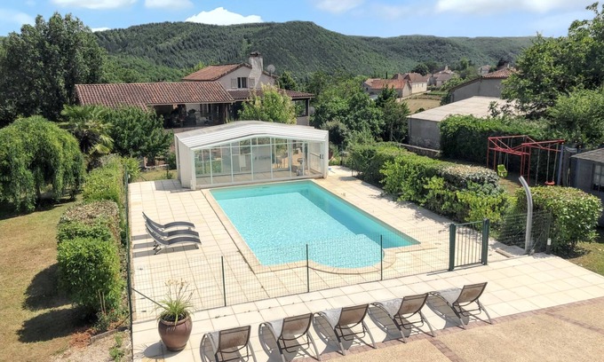 Saint-Gery House | Homerez - House in Saint-Géry + Pool