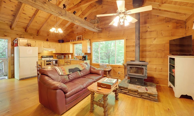Vein Mountain Cabin | Hot Tub & Trail Access: Relaxing Marion Cabin