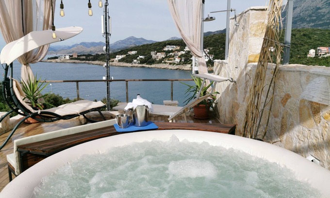 Utjeha House | House Carpe Diem with the best sea view and with 3 Jacuzzi