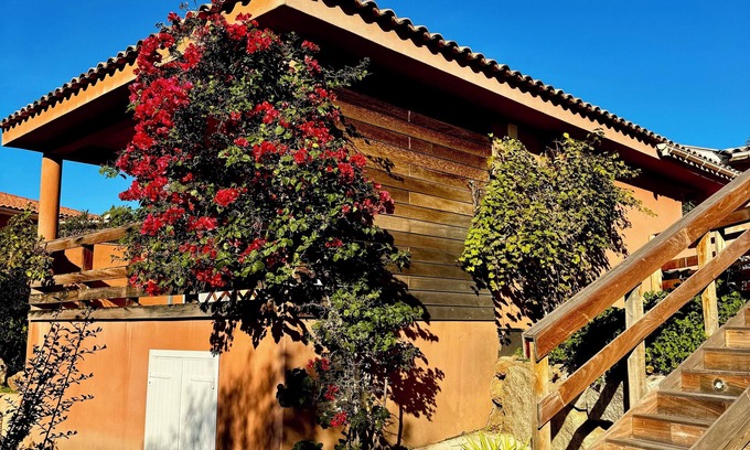 Monacia-d'Aullene House | HOUSE CASA ROSSA, F2, 37m2 + covered terrace 20m2, Clim, Wifi, parking.