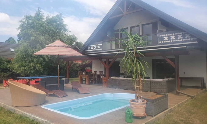 Maust House | House in Teichland Pool, sauna, fireplace on the Cottbus Baltic Sea with proximity to the Spreewald