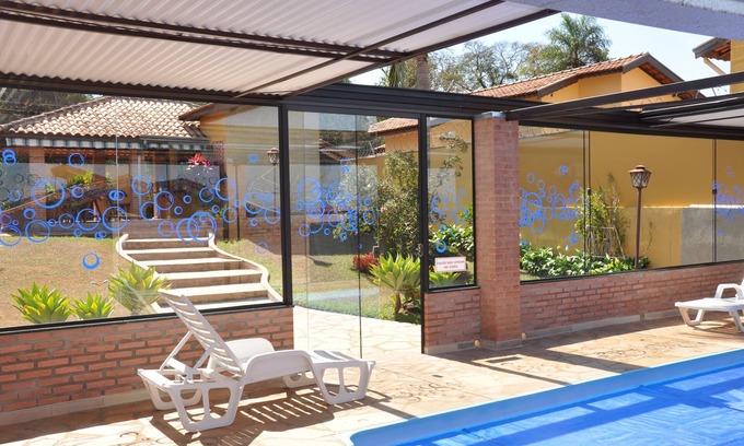 Brotas House | House with heated pool and retractable ceiling for lodging in Brotas.