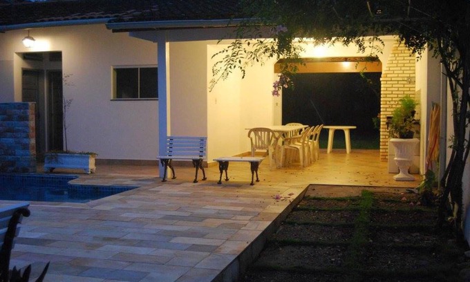 Centro House | House with pool, barbecue, fireplace one block from the beach of Centro