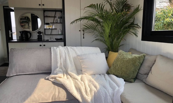 Lathum Boat Rental | Houseboat in Lathumse Plas with Harbor Views