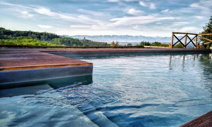 Novello House | Huge Barolo farmhouse with pool among the vines