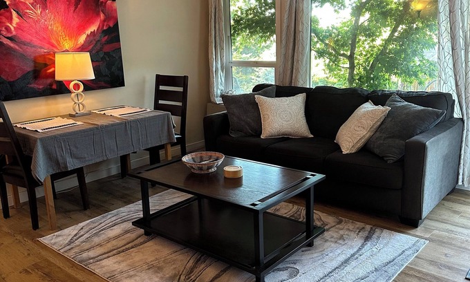 Colwood House | Hummingbird Garden Pet Friendly Suite, 2 bedroom with ocean view.