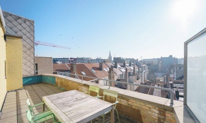 Ostend City Centre Apartment | Huswell - Penthouse with big terrace and sea view