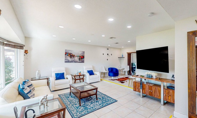 Hollywood Hills House | Ideally located home with enclosed pool, grill, W/D, & AC - snowbird-friendly