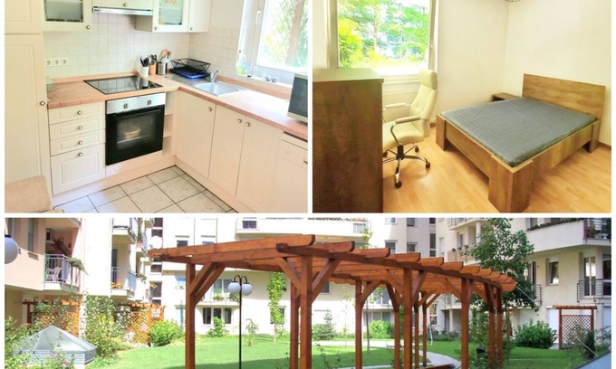Budavar Apartment | Idyllic Apartment w/a Private Patio and Huge Communal Garden! (Pet-Friendly)