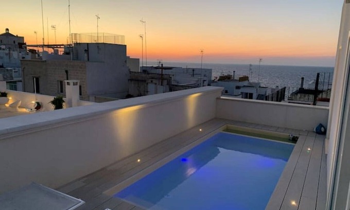 Polignano a Mare Apartment | Il Gelso Bianco, luxury apartment, with sea view terrace and private pool