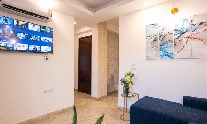 Kalkaji Apartment | In the heart of South Delhi | Fully Furnished Apartment with Park Facing Balcony