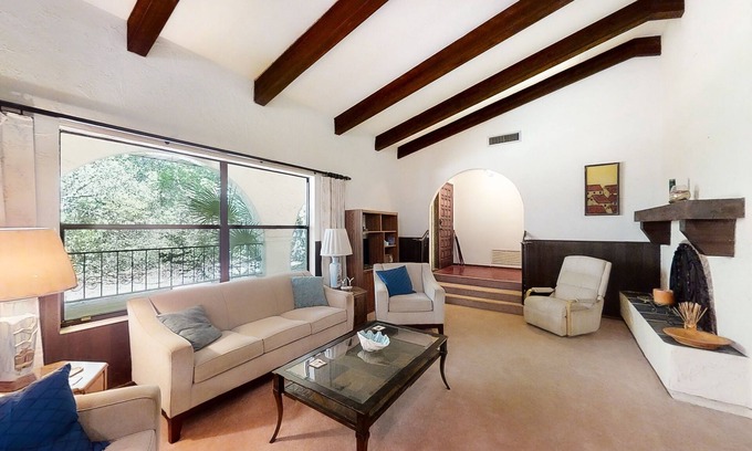 East Lake House | Inviting home with pool, patio, grill, full kitchen, central AC, & W/D