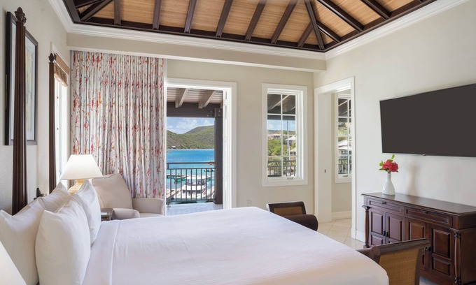 Scrub Island Apartment | Island Room with Balcony Overlooking Calm Turquoise Caribbean Waters | 3 Units