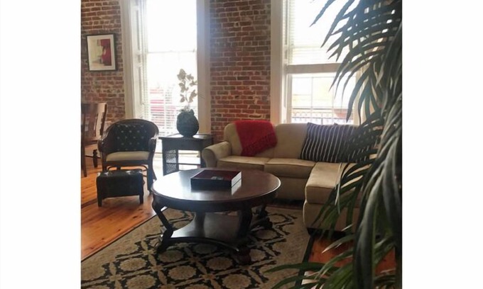 Arts/Warehouse District Condo | "Juliette" Historic & Renovated Condo with Balcony near Super Dome, Convention