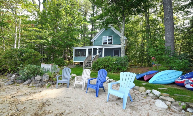 West Poland Cottage | *JUNE SPECIAL* Pet-friendly cottage on Tripp Lake w/spectacular sunset views