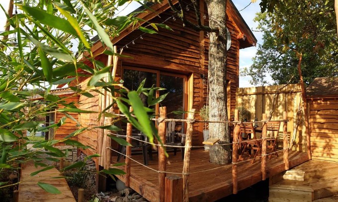 Samois-sur-Seine Cabin | Kabanéo - gîte et sauna- Samois sur Seine - Forêt de Fontainebleau