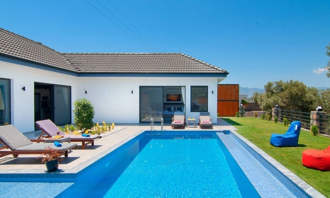 Kas Villa | Kalkan Yesilkoy 2 Bedroom Villa - 8496