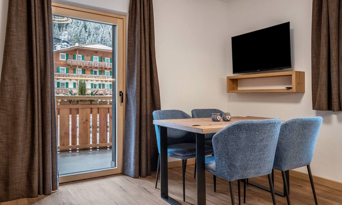 Campitello di Fassa Apartment | Kamerloy Apartments - A with Mountain View, Wi-Fi, Balcony and Garden