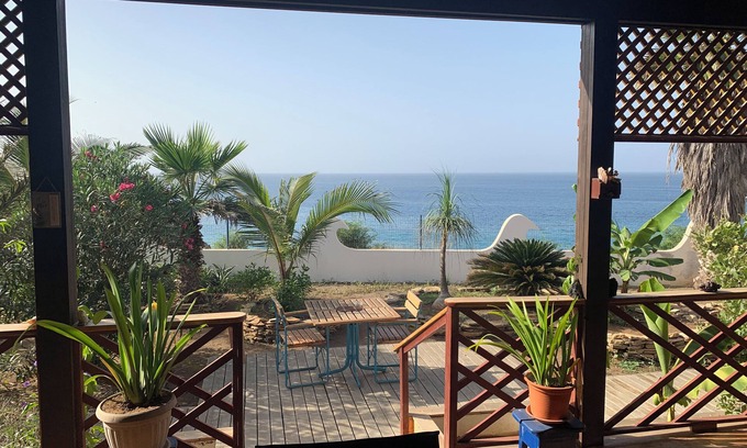 Vila do Maio House | Kaza de Madeira, large terrace, seafront, garden with trees, close to everything.