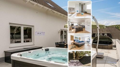 Niedershausen Apartment | Kleeoase - Luxus Apartment- Jacuzzi - Dachterrasse - Kochinsel - See in 10 min