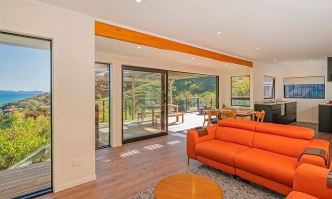 Kuaotunu House | Kuaotunu Escape - Privacy + Views + Luke's Kitchen, Cafe & Beach