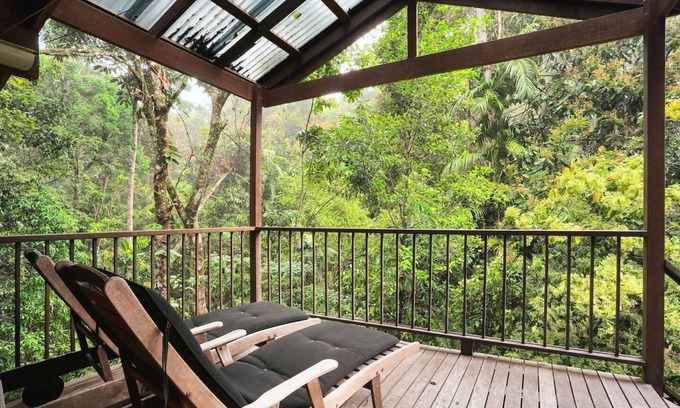 Kuranda Cabin | Kuranda Rainforest Chalet- Rainforest Retreat with Private Creek, Chef’s Kitchen & Spacious Deck