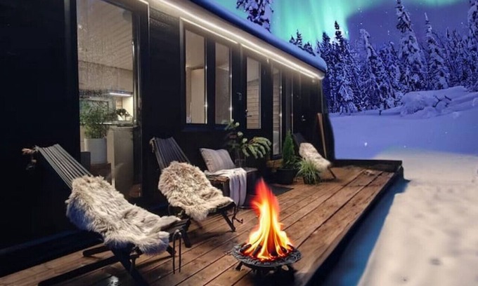Kolari Cottage | KUUKKELI|Sauna|Fireplace|WiFi|BBQ|River|Ski 200M