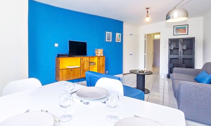 Boucan Canot Apartment | L'Art&Union - T1 apartment 5 minutes' walk from Boucan Canot beach