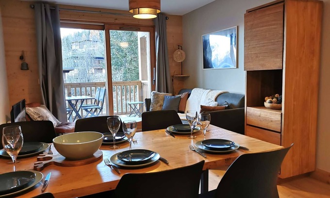 Valmorel Apartment | La Charmette/Le Logis de Valmo - Beautiful, charming and -room apartment