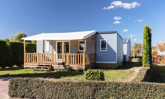 Berny Riviere House | La Croix du Vieux Pont campsite* - Mobile home Premium 4 rooms 6 people air-conditioned - TV