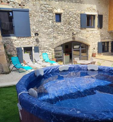 Cadereau House | La grangerie grange en pierre avec spa