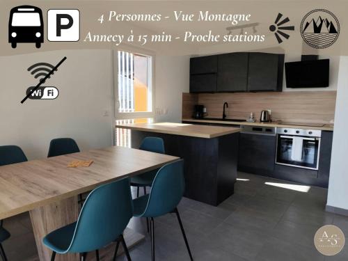 Charvonnex Apartment | Lac et Monts-Vue Montagne-Lac