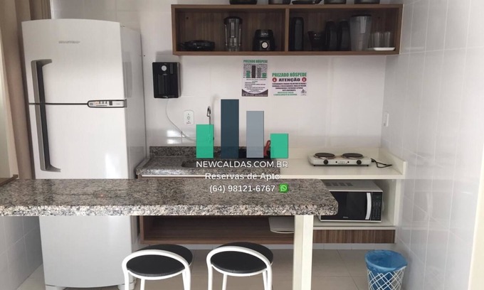 Jardim Paraiso Apartment | Lacqua Diroma Suitable for 05 People - Caldas Novas