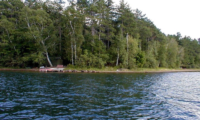 Land O Lakes Cottage | Lake Front Cottage On Beautiful Big Portage Lake With Private Beach And Dock.