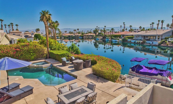 La Quinta House | Lake Front House with Boat in La Quinta