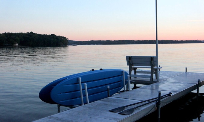 Colgate House | Lake Home on a Peninsula on Lake Nagawicka.