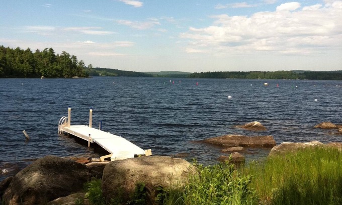 Hartland House | Lake House on Great Moose Lake with dock, swimming area, boat landing, and more!