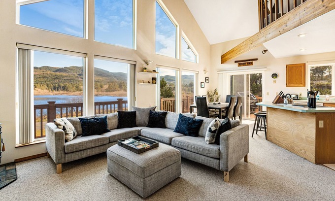 Rockaway Beach House | Lake view getaway steps from beach with WiFi & private washer/dryer - dogs ok