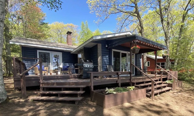 Northwoods Beach Cabin | Lakefront Cottage, Dock in for the season!