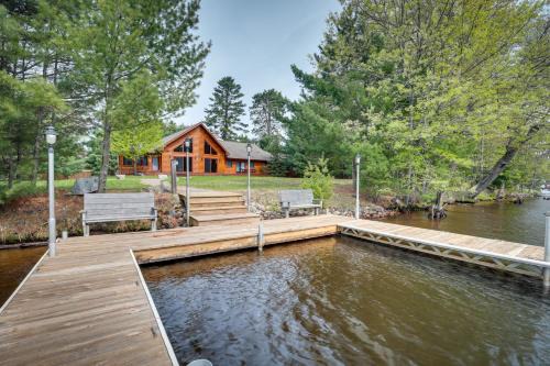Eagle River House | Lakefront Eagle River Vacation Rental with Boat Dock