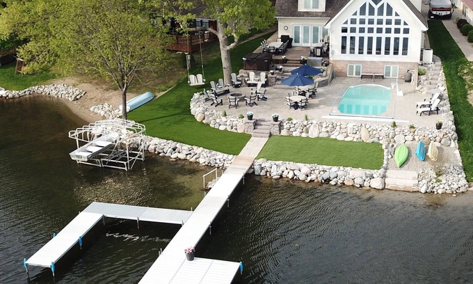 Fremont House | Lakefront Home on Jimmerson Lake, Hot Tub, Game Room, & Heated Pool