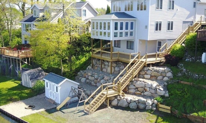 Plainwell House | Lakefront Home w/Sunset Views. New to Rental Market! Pontoon Rental Available.