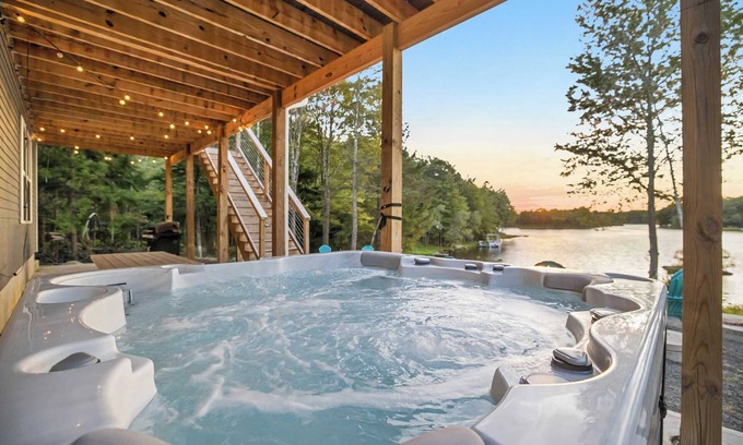 Pocono Lake House | Lakefront,Hot Tub,Game Room,Dog Friendly,Fire Pit
