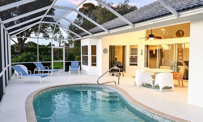 Falcons Glen House | Lakefront Naples Lely Resort, 3BR Heated Pool + Players Club & Spa Access Option