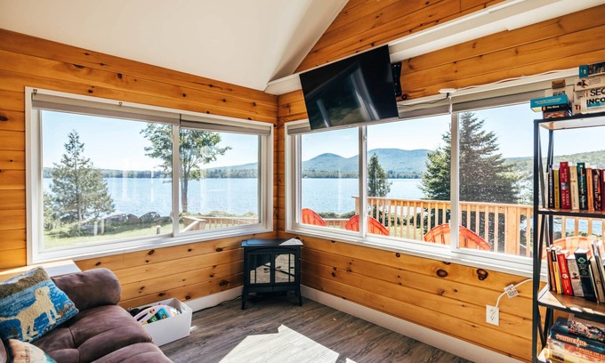 North New Portland House | Lakefront, Stunning Home only 30 min to Sugarloaf!