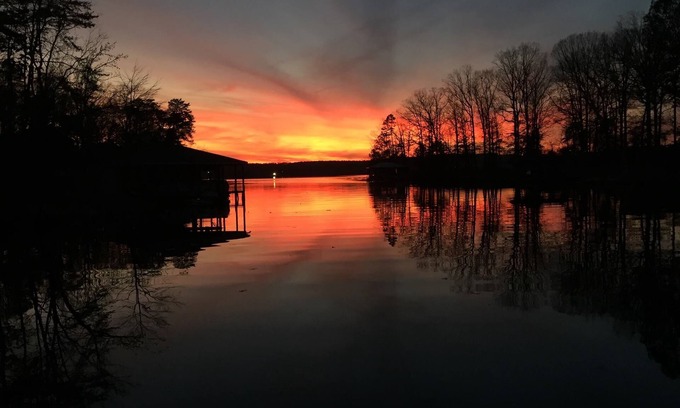 Mount Gilead Cottage | Lakehouse in a Protected Cove with Striking Views of Lake Tillery!