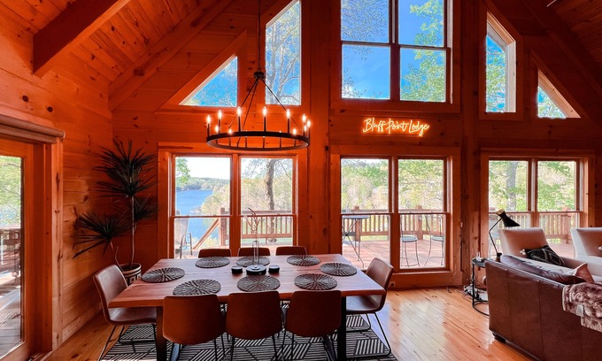 Bremen Cabin | Lakeside Oasis: Contemporary Cabin, Sunset Views